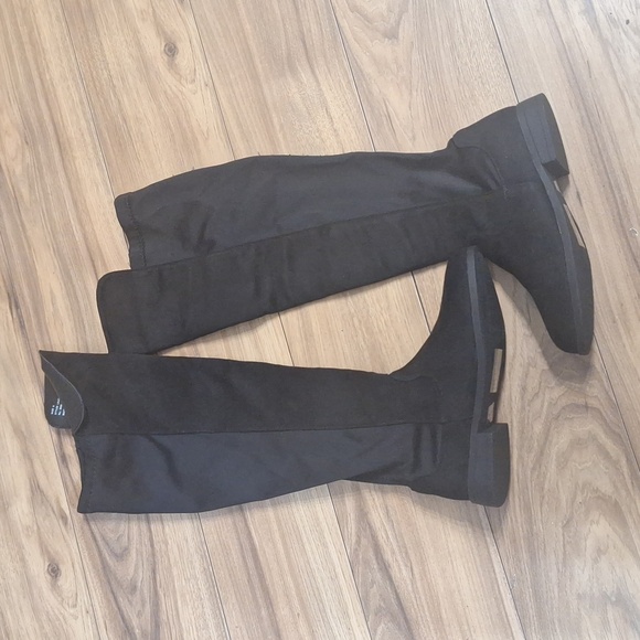 Fashionable Knee boots /black - Picture 6 of 10